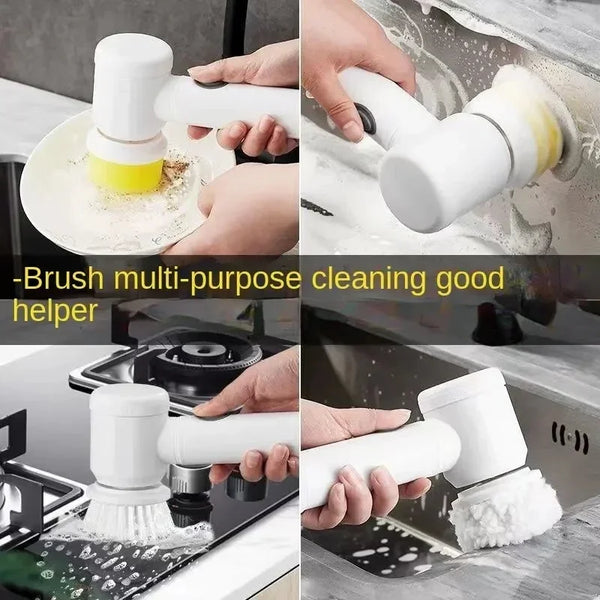 Effortless Spin Cleaning Brush